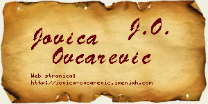 Jovica Ovčarević vizit kartica